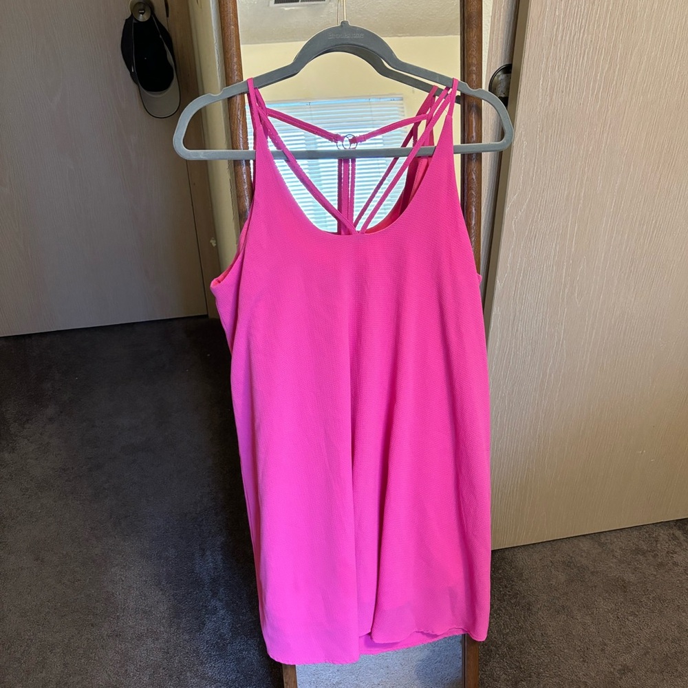 Blue Rair (Francesca’s) Woman’s bright pink dress, size M